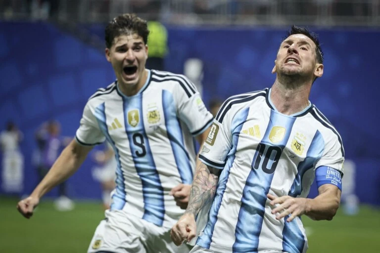 El festejo de Messi