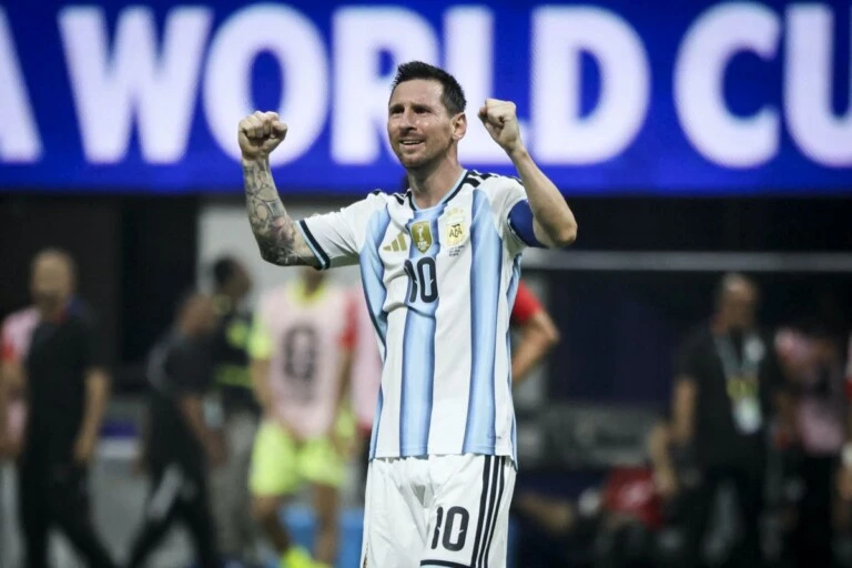 El festejo de la selección