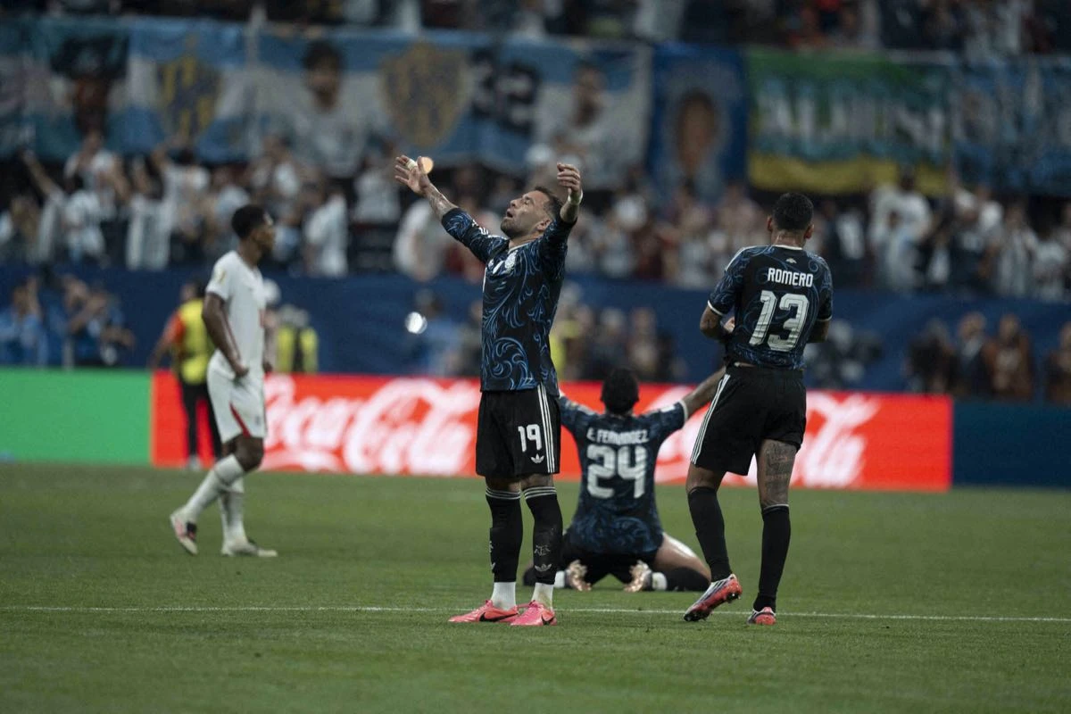 Los festejos de la victoria.