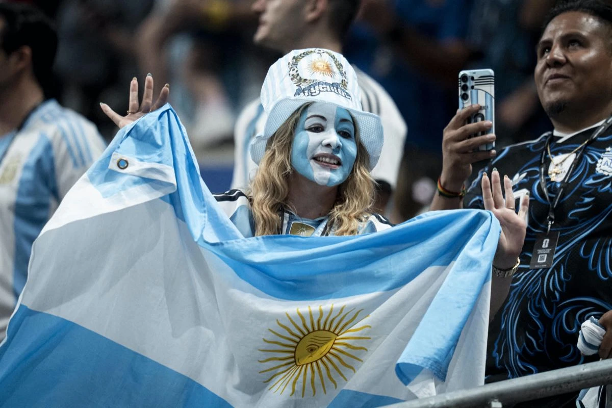 Los festejos de la hinchada.