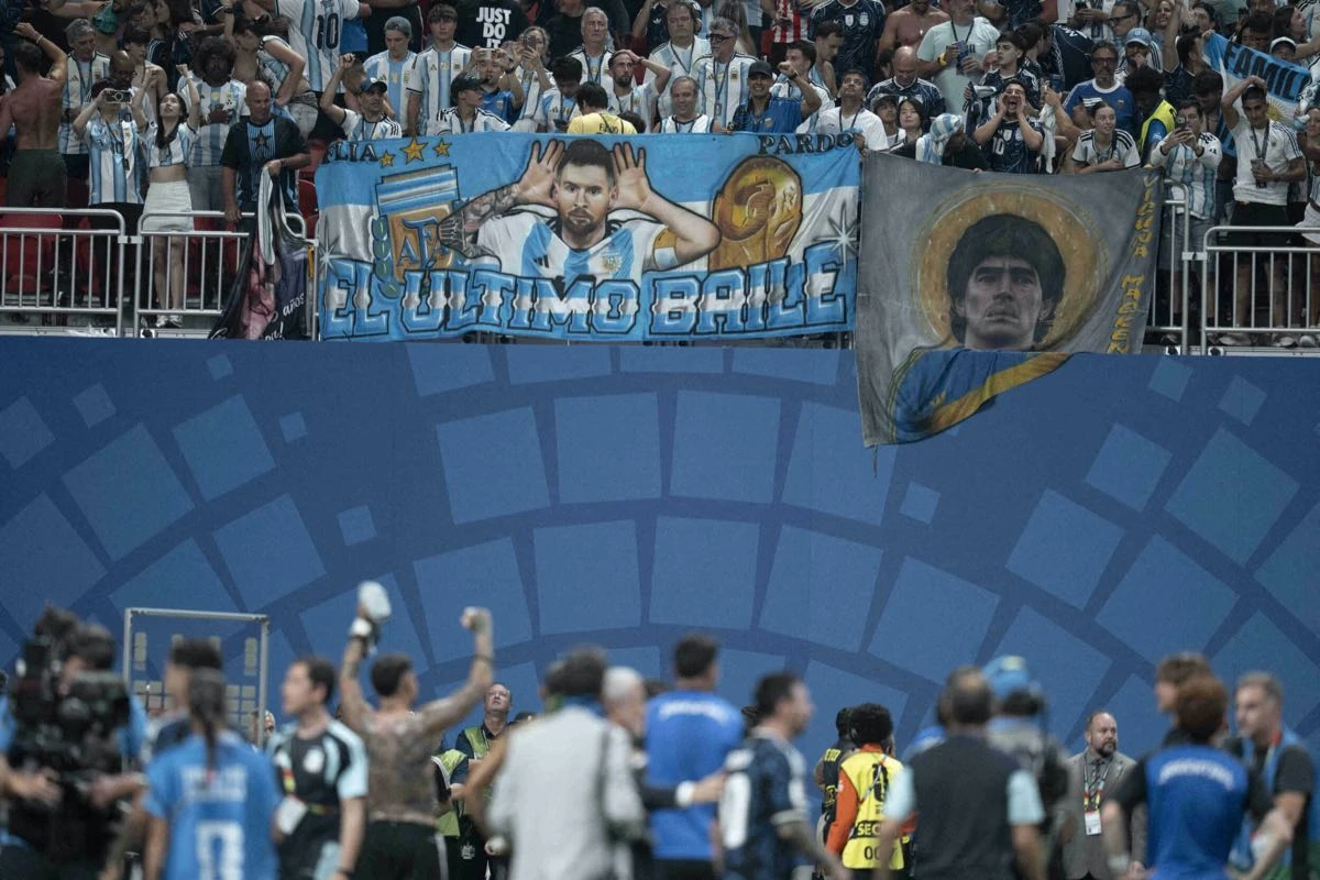 La celebración de Argentina.