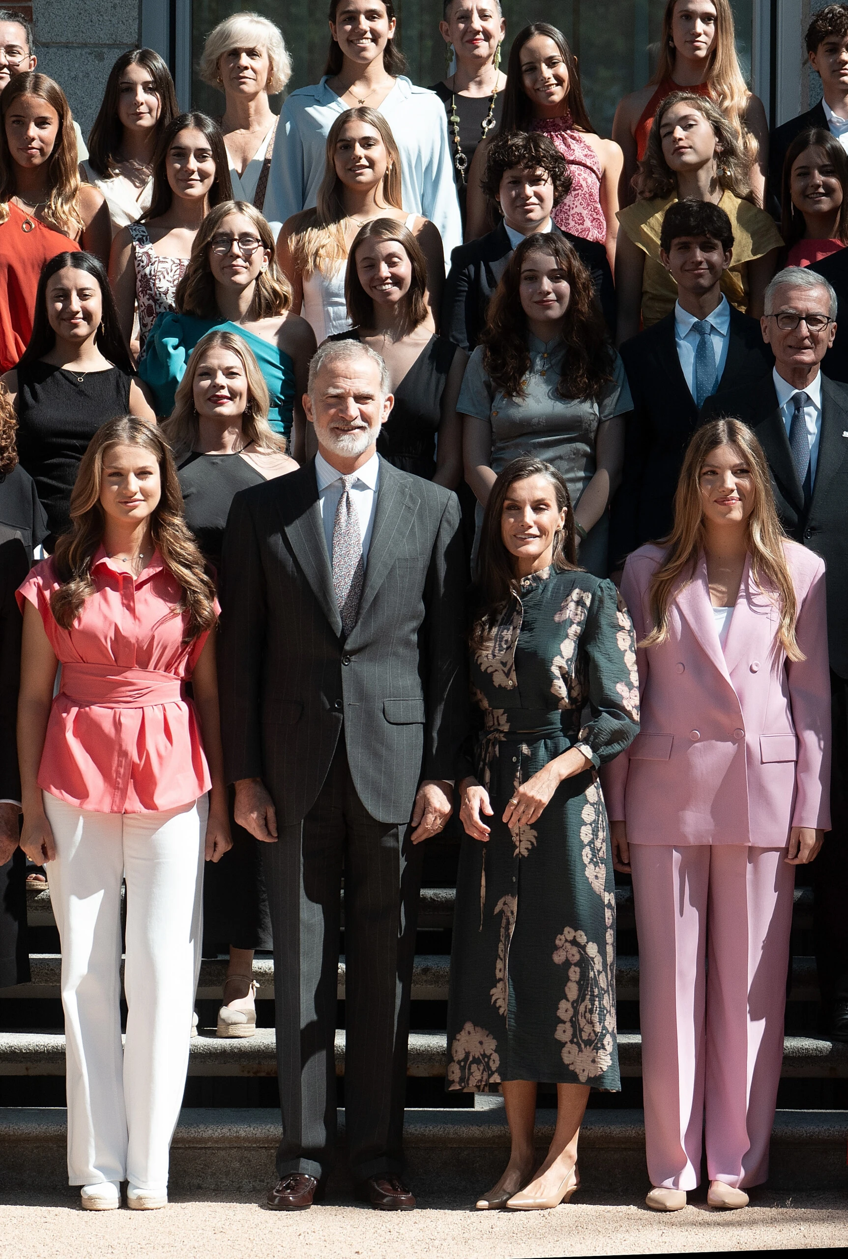 El look de Letizia Ortiz en Madrid.