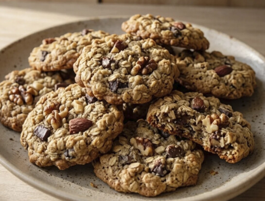 Galletitas caseras de avena y frutos secos: cómo hacerlas en 15 minutos