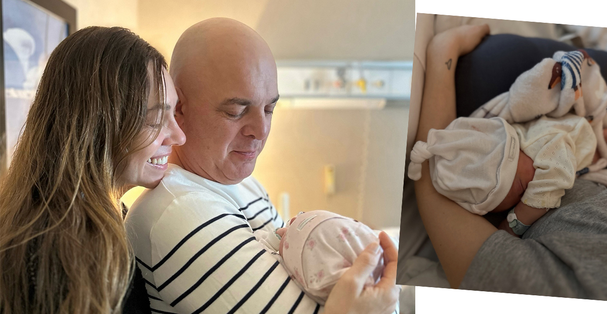 Santiago Giorgini e sua esposa mostraram fotos da neta