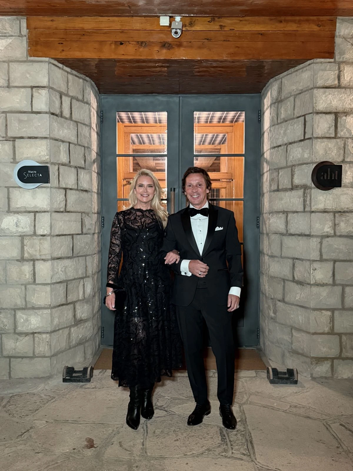 Valeria Mazza y Alejandro Gravier en Bariloche.