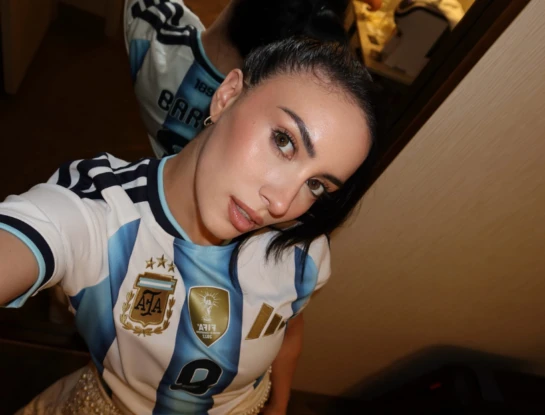 La tierna forma que eligió Yaz Jaureguy para alentar al Colo Barco antes del partido con Inglaterra DESTACADA