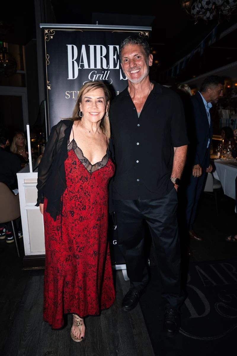 Marcela Tinayre junto a Leo Matheu. 