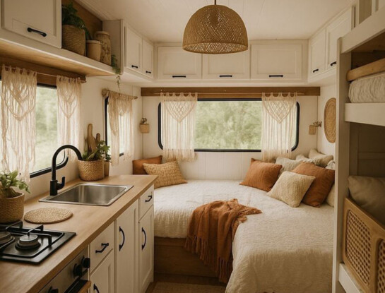 Vacaciones sobre ruedas: ideas para decorar un motorhome con estilo y calidez