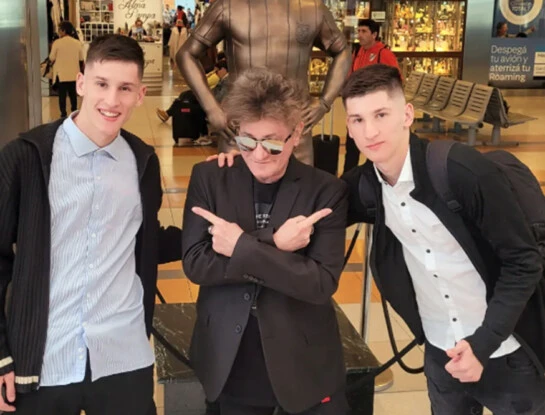 Donatto y Giorgio, hijos de Pipo Cipolatti