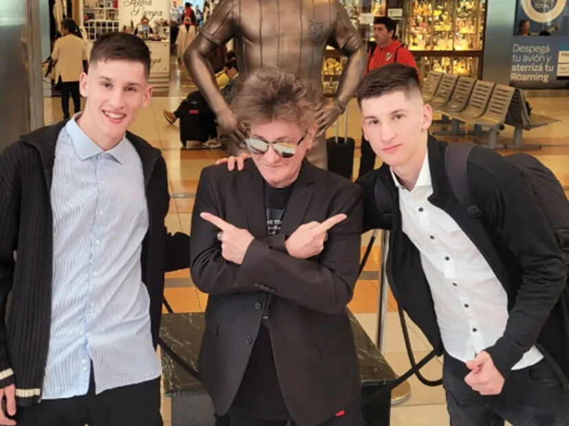 Donatto y Giorgio, hijos de Pipo Cipolatti
