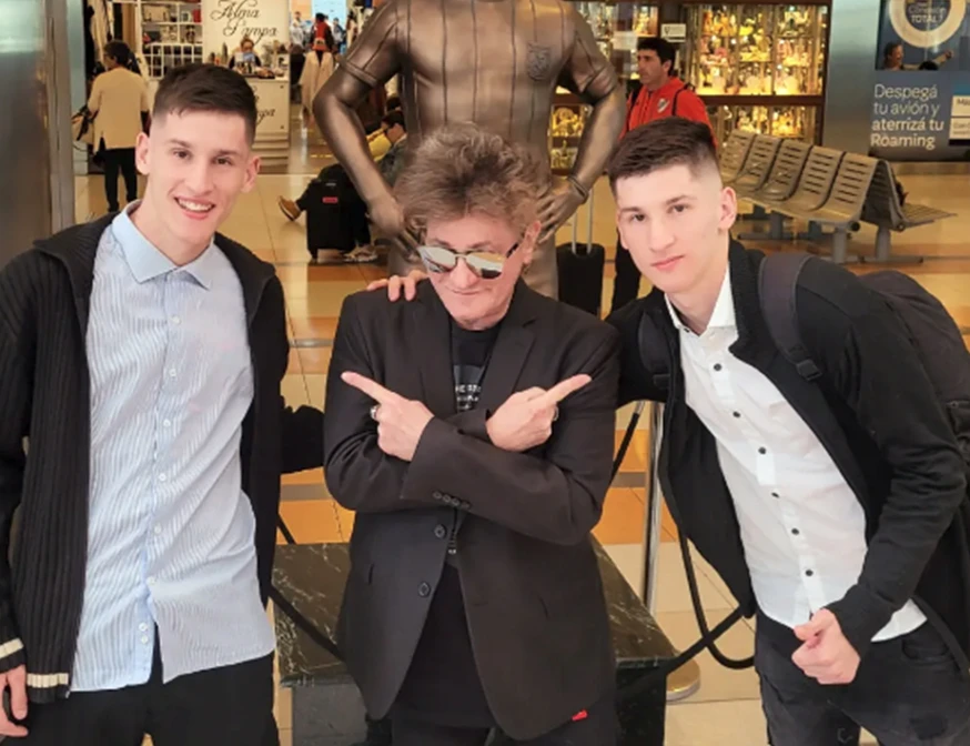 Donatto y Giorgio, hijos de Pipo Cipolatti