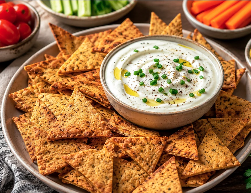 nachos de garbanzos