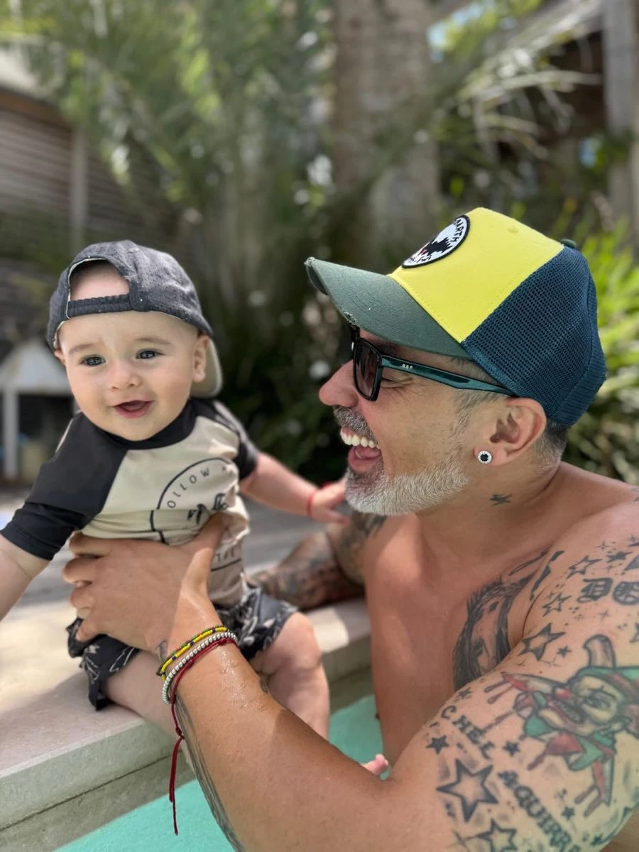 Pocho Lavezzi celebró los dos años de su hijo Vittorio. 