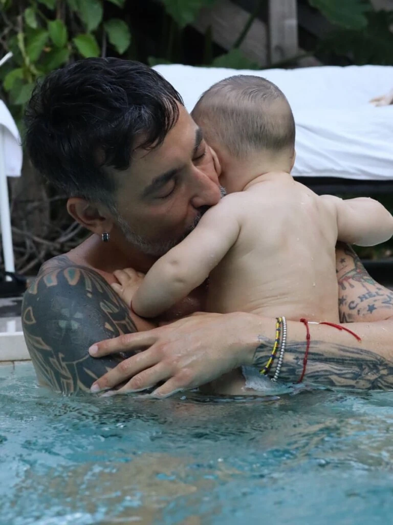 Pocho Lavezzi celebró los dos años de su hijo Vittorio. 