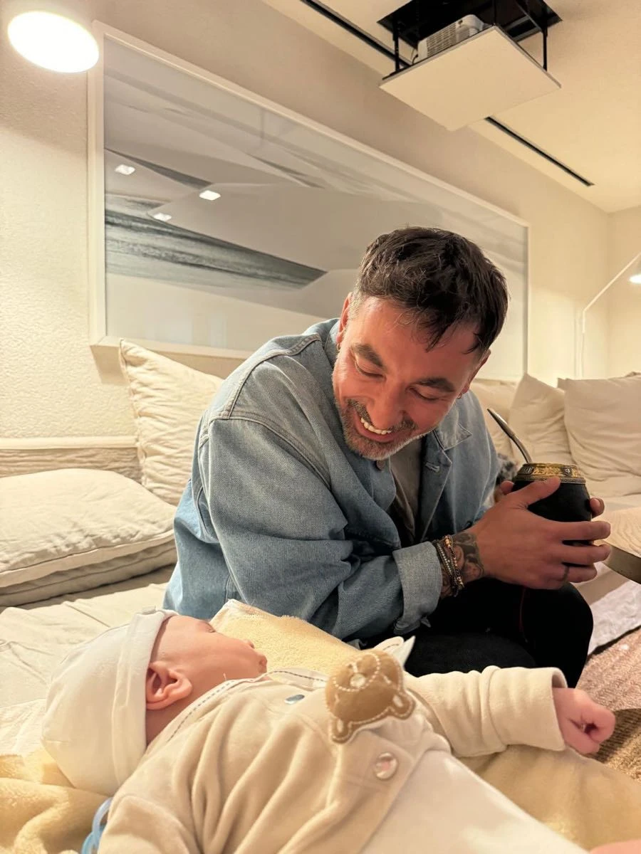 Pocho Lavezzi celebró los dos años de su hijo Vittorio. 