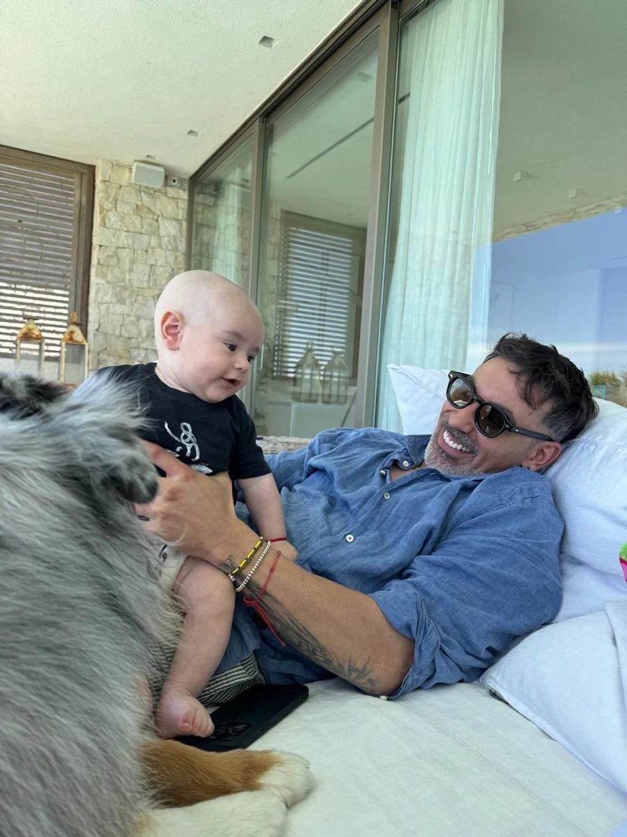 Pocho Lavezzi celebró los dos años de su hijo Vittorio. 