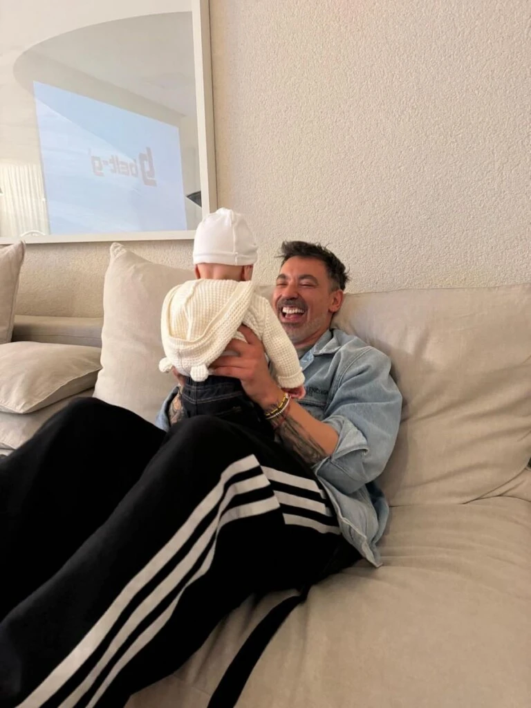 Pocho Lavezzi celebró los dos años de su hijo Vittorio. 