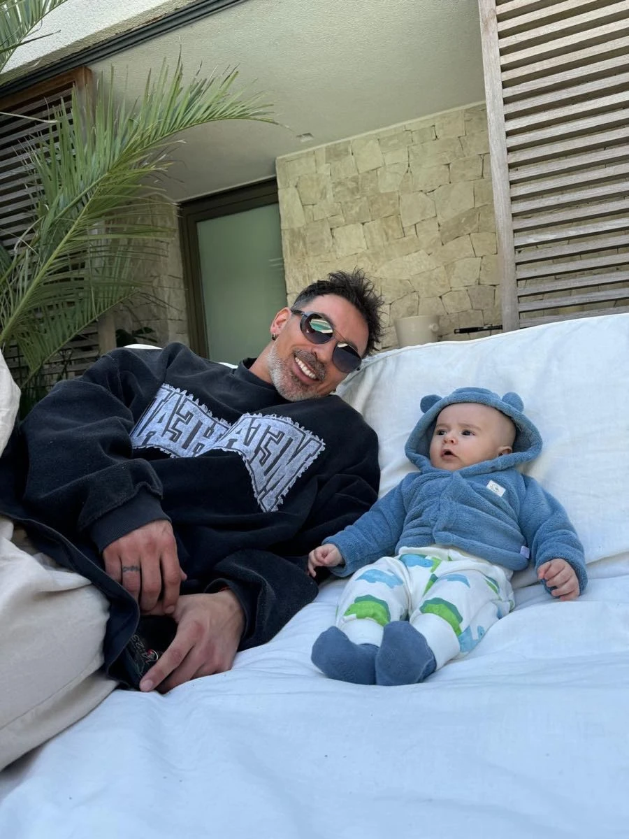 Pocho Lavezzi celebró los dos años de su hijo Vittorio. 