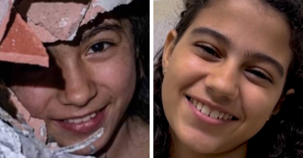 a comovente frase de Fabiana Blanco, a menina que sorriu em meio aos escombros na Venezuela