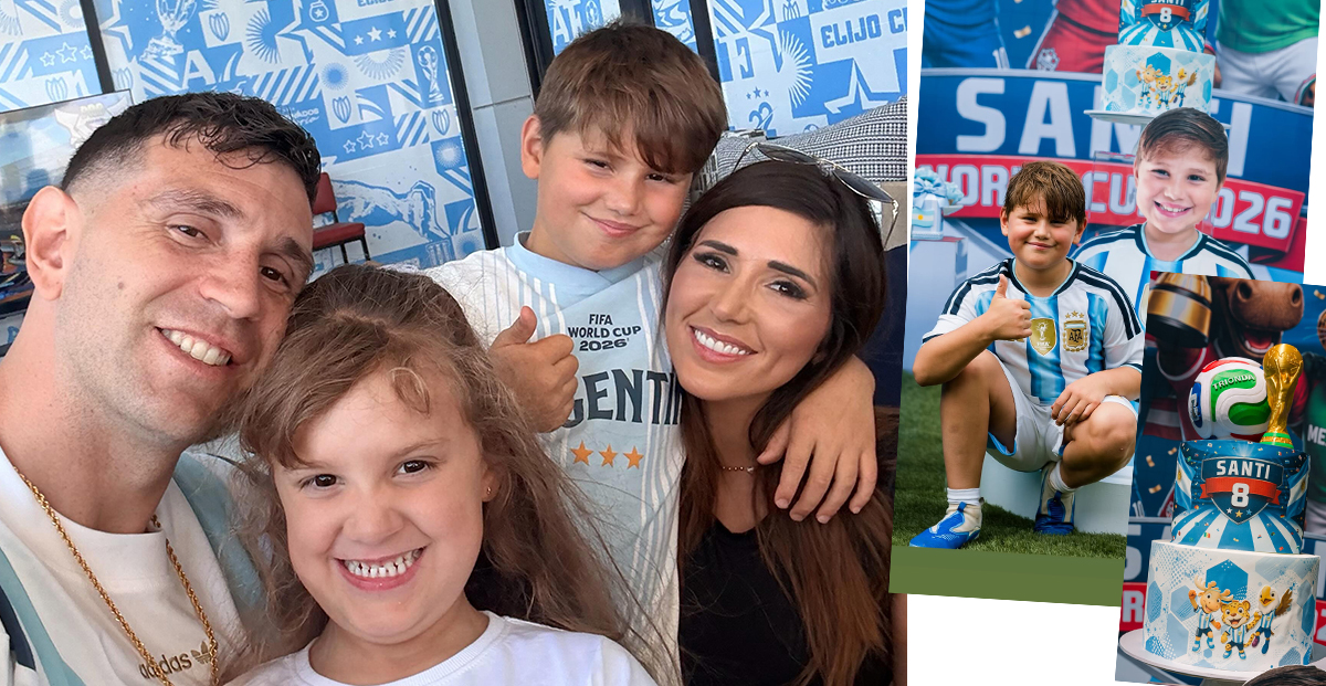 Este foi o aniversário do filho de Dibu Martinez na Copa do Mundo