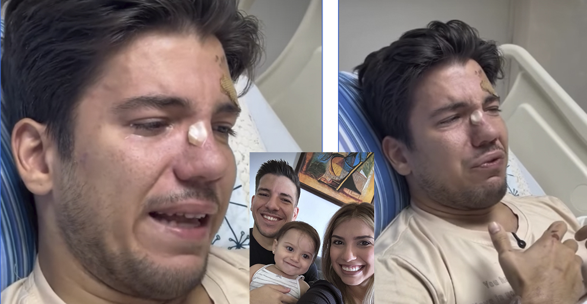 Victor Sardinha sobreviveu aos terremotos e chorou ao contar