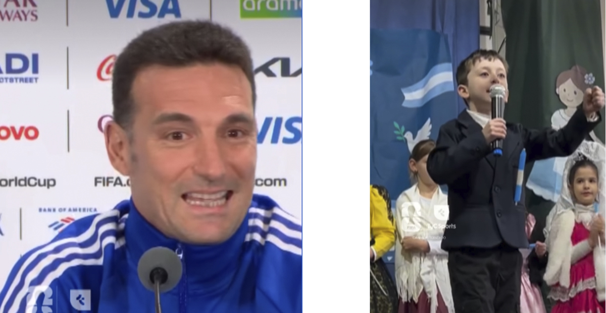 Lionel Scaloni ficou emocionado com o vídeo viral de Nachito