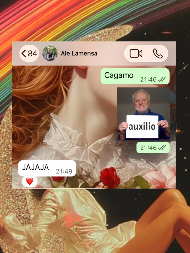 Cuando la Selección se quedó con la victoria, la actriz reaccionó con humor y le respondió: “Cagamos”, dando por hecho que había llegado el momento de cumplir la promesa.