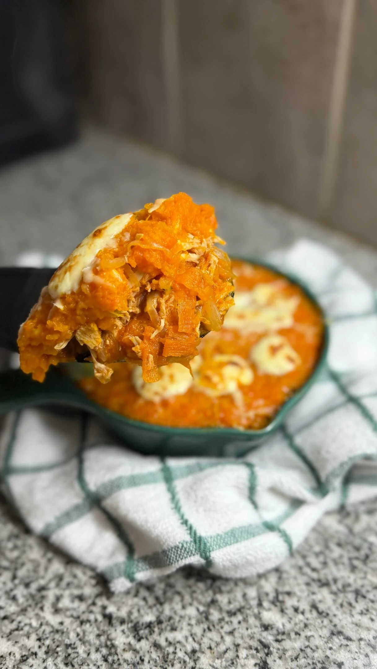 Pastel de calabaza y pollo