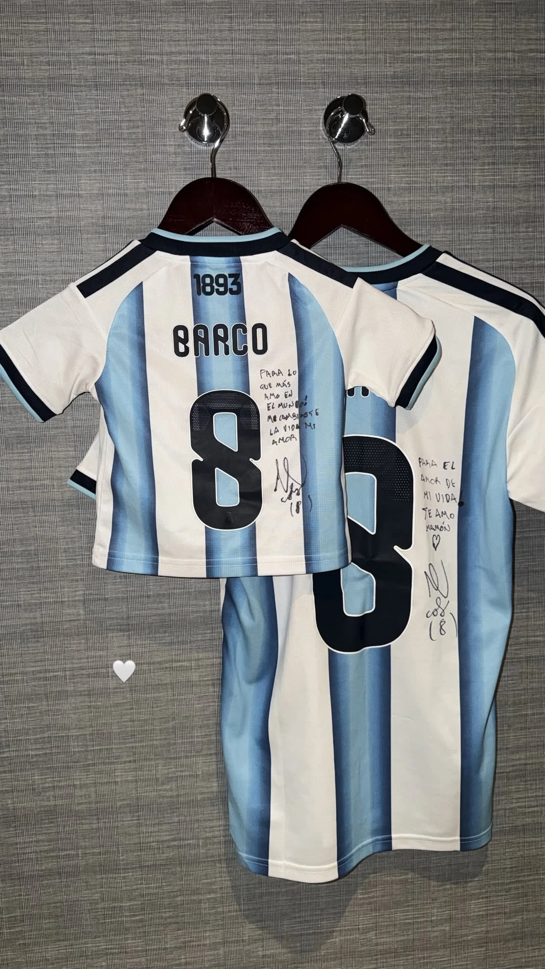 La tierna forma que eligió Yaz Jaureguy para alentar al Colo Barco antes del partido con Inglaterra