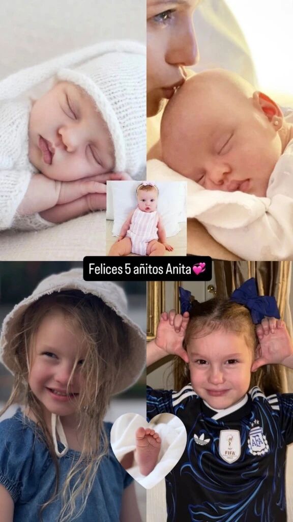 Desde Villa La Angostura, Pampita celebra los 5 años de Ana García Moritán