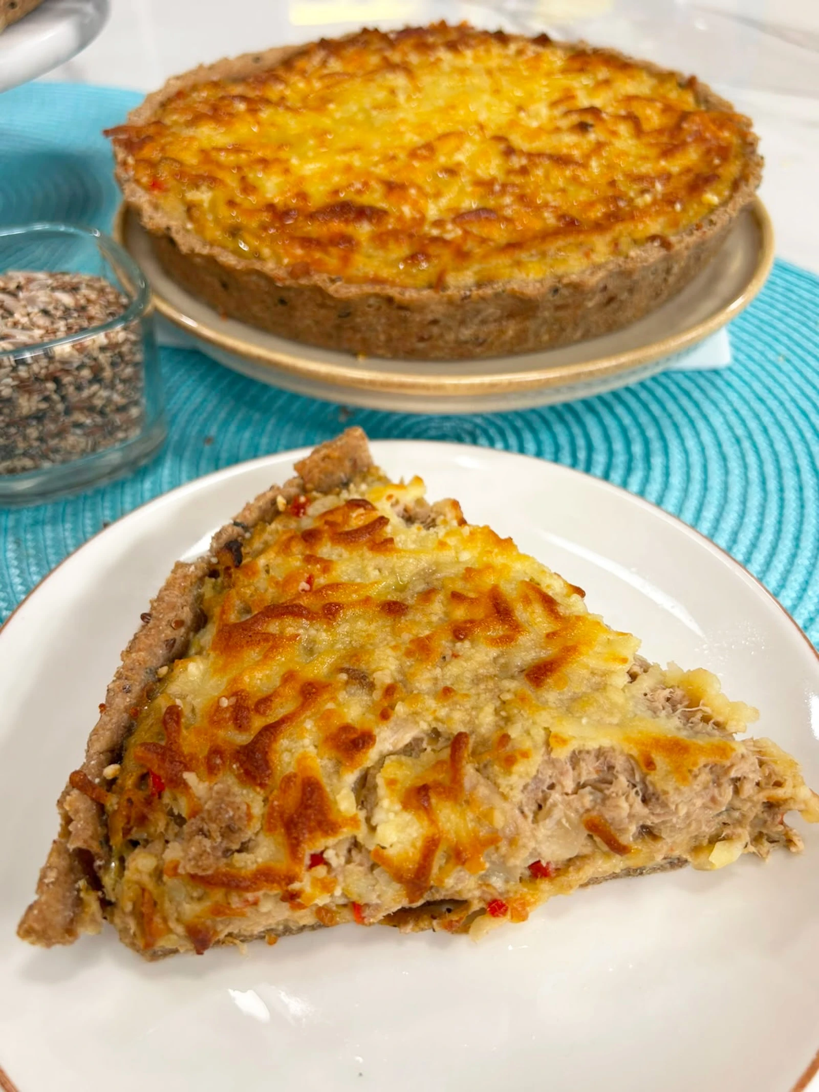 Tarta integral de atún