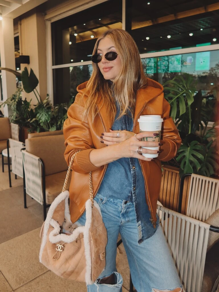 El look de Stephanie Demner. Foto: IG
