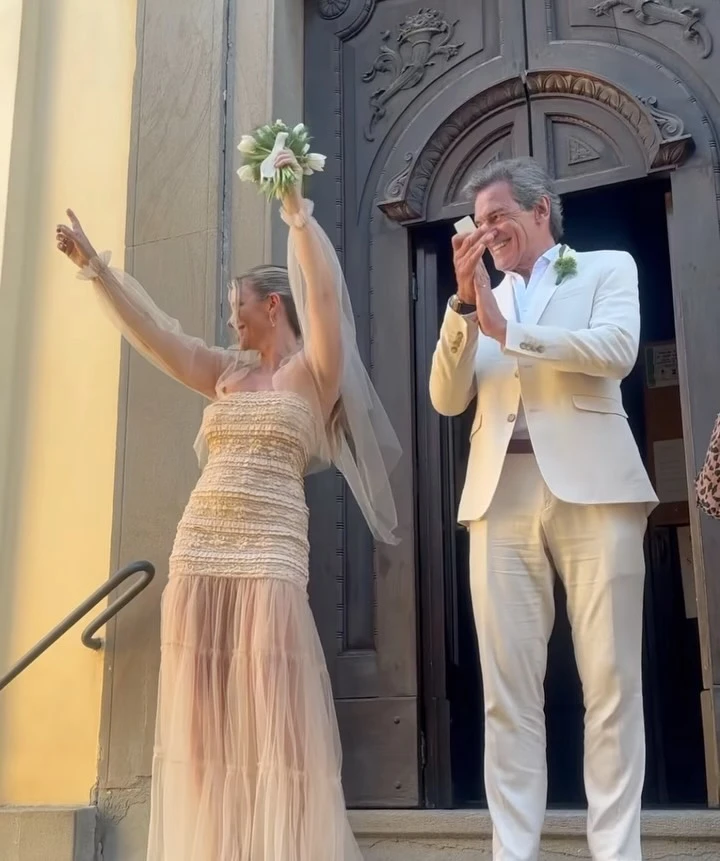 Así fue el casamiento de Claudio Rigoli y Eli en Monte Isola