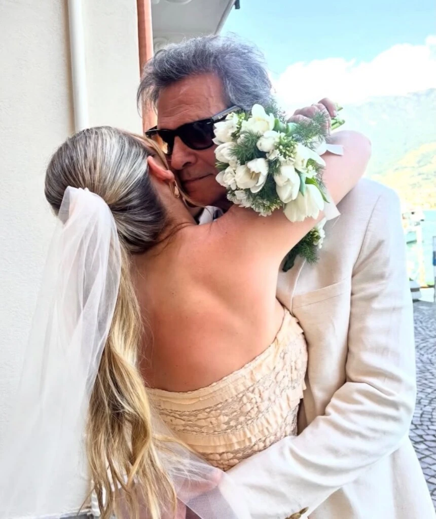 Así fue el casamiento de Claudio Rigoli y Eli en Monte Isola