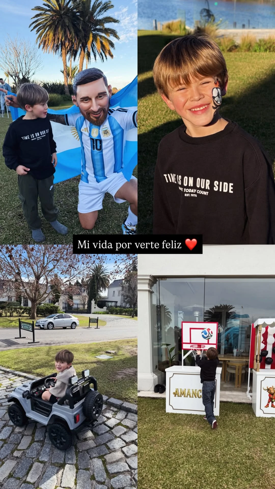 Así fue la fiesta temática que la China Suárez organizó para los 6 años de Amancio: las fotos del festejo