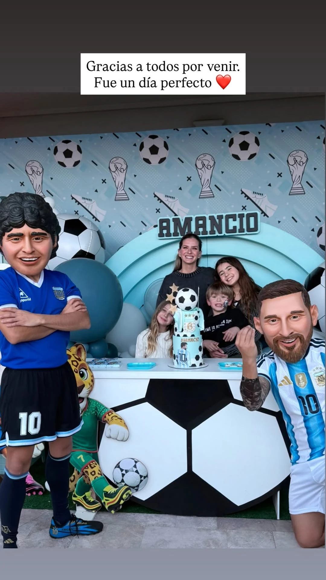 Así fue la fiesta temática que la China Suárez organizó para los 6 años de Amancio: las fotos del festejo
