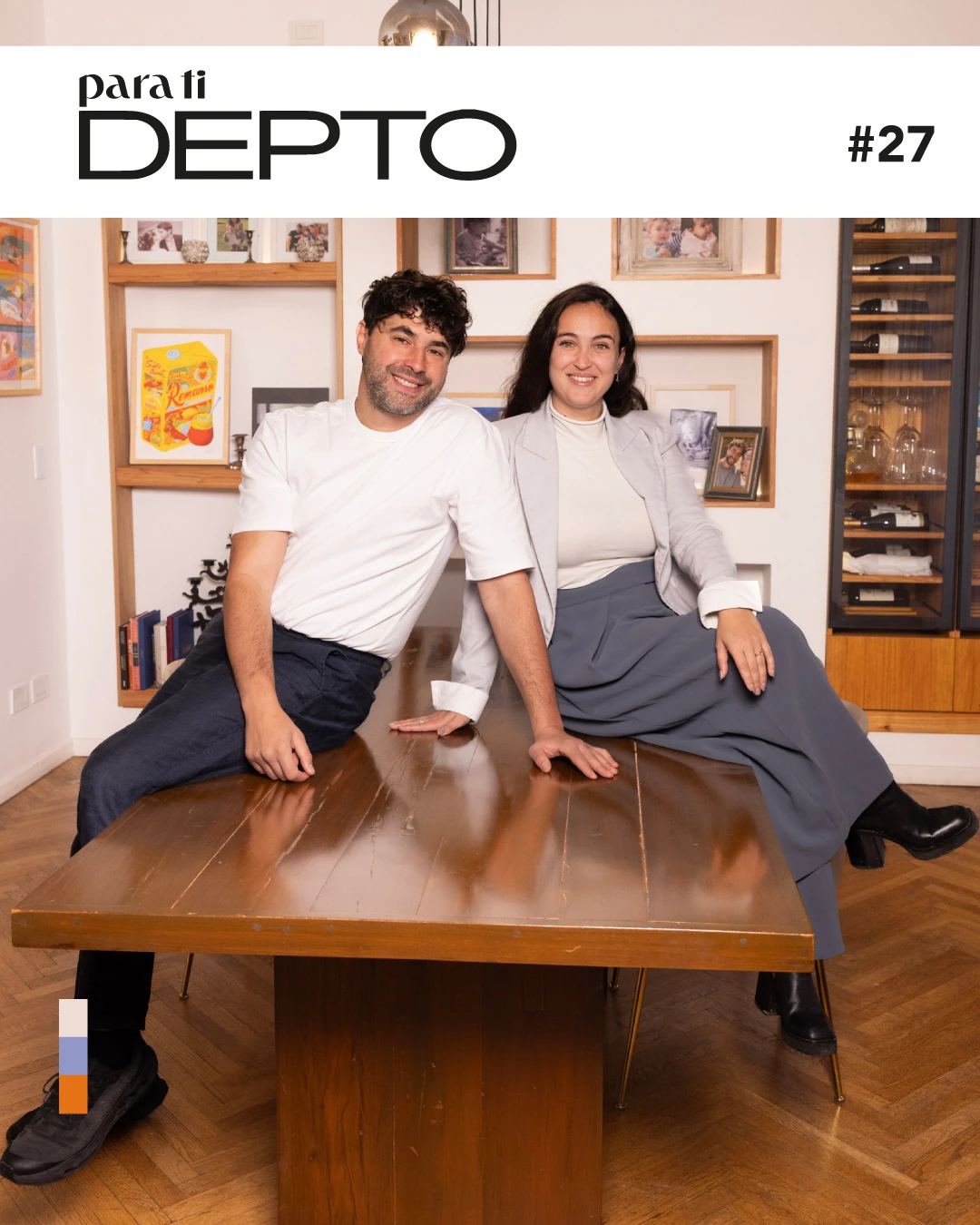 La tapa digital de para ti DEPTO #27 x Germán Sitz y Melina. 