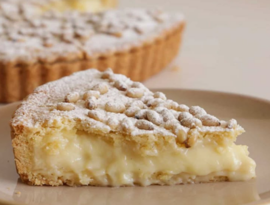 Torta della nonna: la receta italiana con masa crocante y relleno de crema pastelera