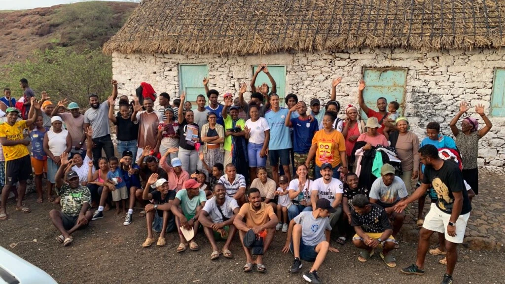 Aquí hicimos un trabajo en una comunidad del interior llamada “chã d’ Norte”