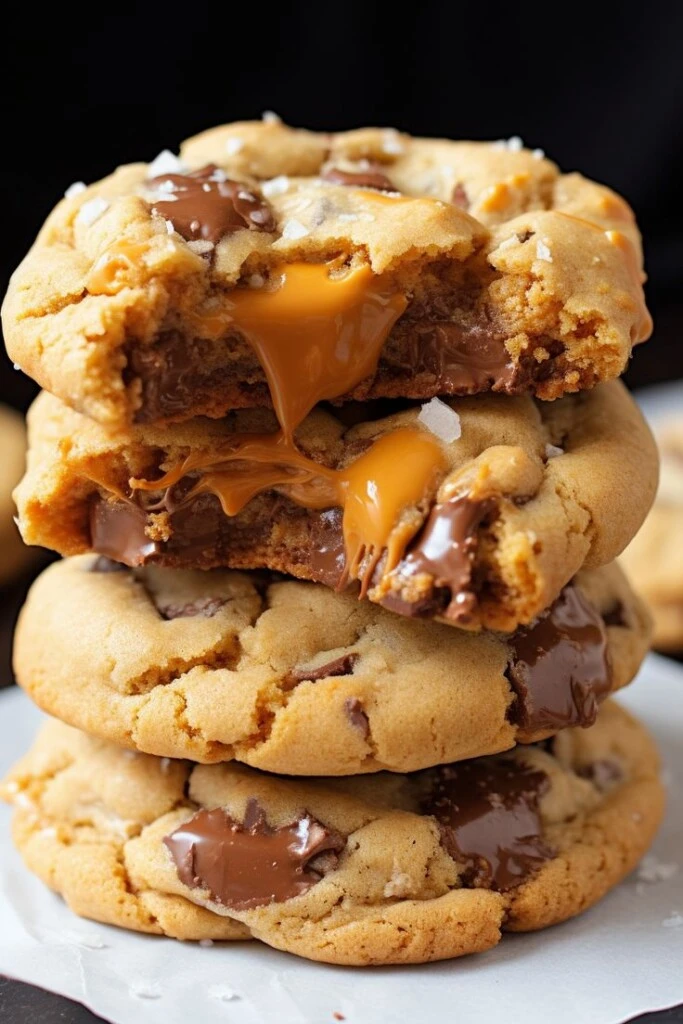 Cookies de caramelo salado y chocolate. Foto: Pinterest