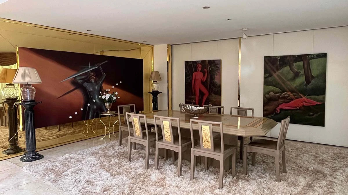 Arte y glamour pop en la icónica casa minimal de Moria Casán en Parque Leloir.