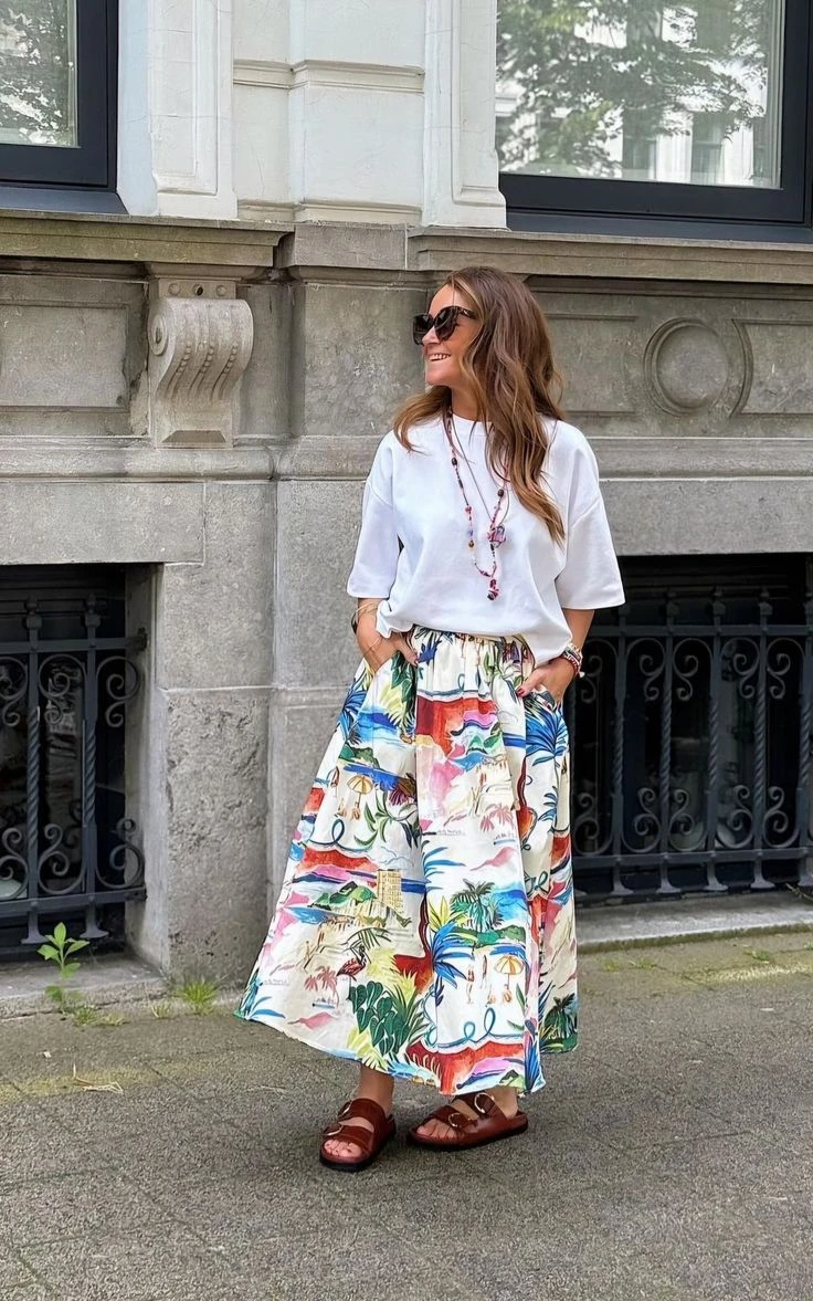 Pampita anticipa la tendencia de primavera: cómo usar una falda midi