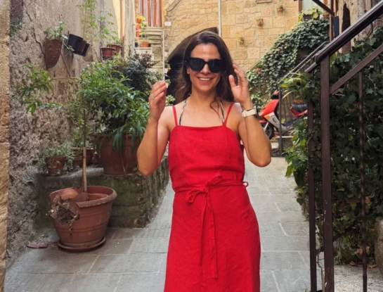Agustina Cherri compartió las fotos de sus vacaciones familiares en Itali