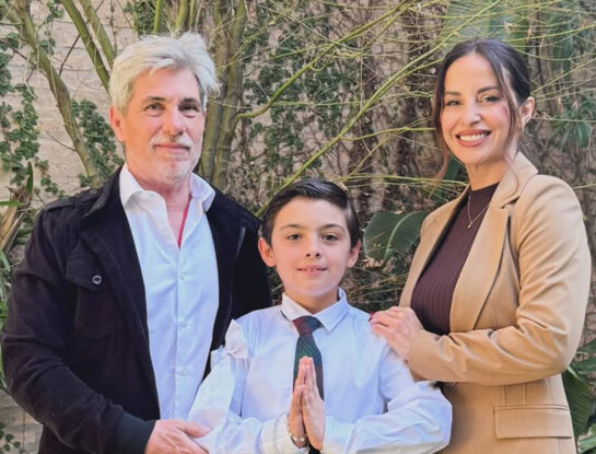 Lourdes Sánchez y el Chato Prada celebraron la Primera Comunión de su hijo Valentín: las fotos del emotivo festejo