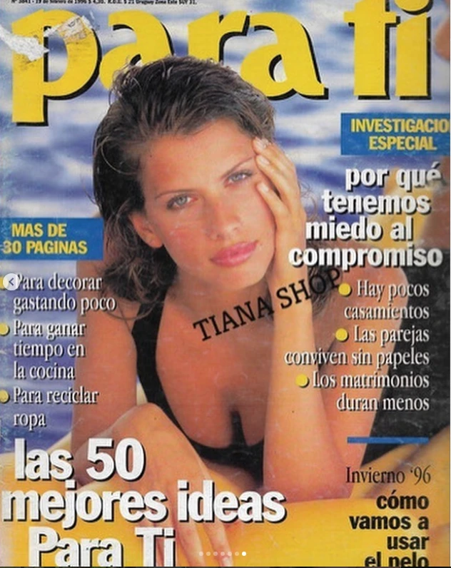 Analía fue tapa de Para ti durante los años '90 y 2000.