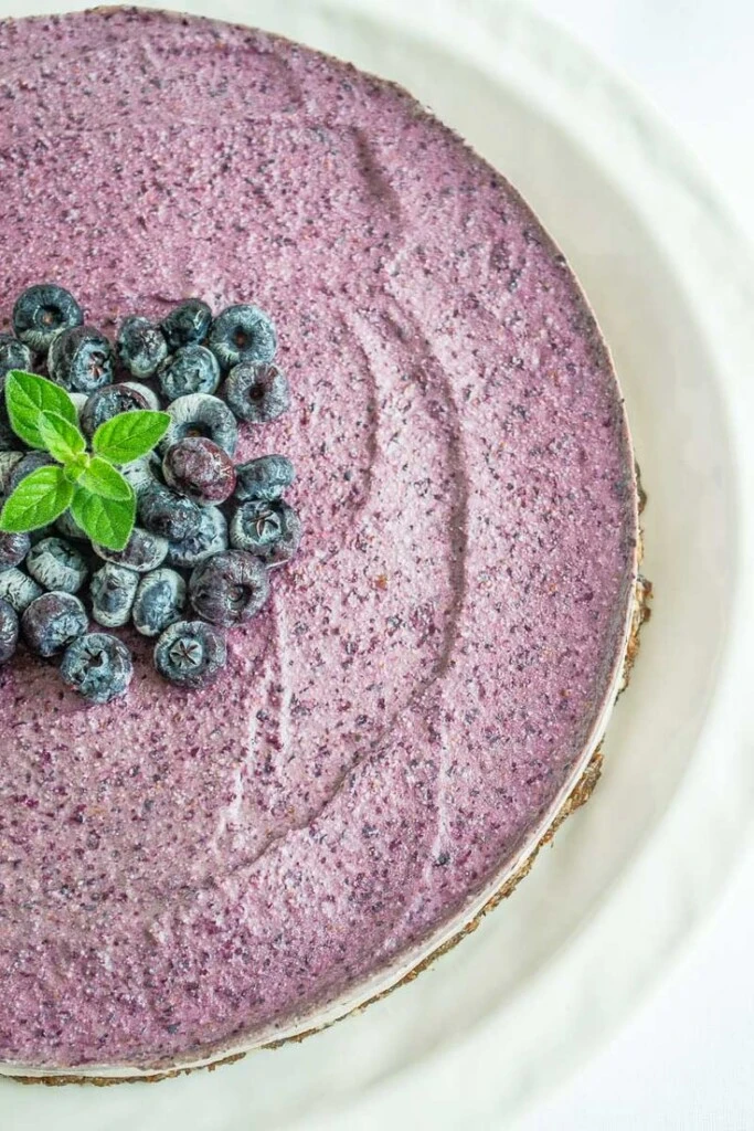 Cheesecake de arándanos. Foto: Pinterest