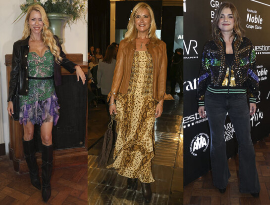 Vidriera: de Valeria Mazza a Nicole Neumann y Araceli González, los looks de las famosas en el desfile de Benito Fernández