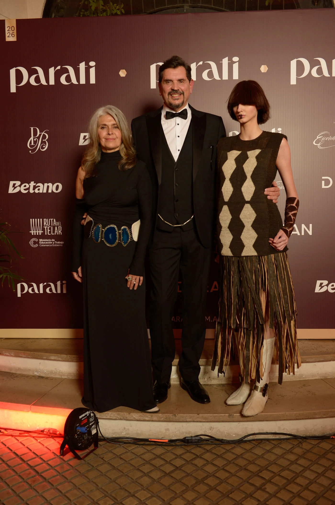 El diseñador Marcelo Senra y su musa.