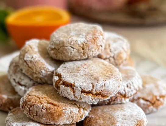 Galletitas de nuez y naranja sin gluten: la receta perfumada lista en 10 minutos