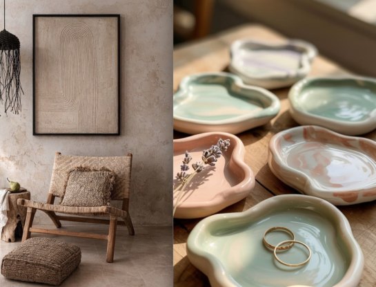 El handcrafting redefine la decoración con piezas artesanales hechas a mano